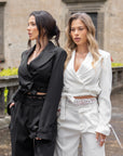Giacca Vivienne crop bianca